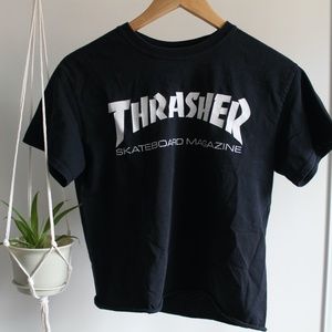 Thrasher Skate Mag Black Boyfriend Fit T-Shirt